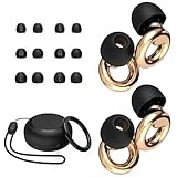 JUSTRVN Ohrstöpsel zum Schlafen, 2 Paar stilvolle, wiederverwendbare...