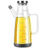 GUWINA Olivenöl Flasche Ölspender Glas,1L Essig Leer Ölflasche mit...