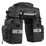 BAIGIO Fahrradtasche 3-in-1 Multifunction wasserdichte Gepäckträgertasche 75L...