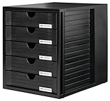 HAN Schubladenbox SYSTEMBOX mit 5 geschlossenen Schubladen für Unterlagen bis...