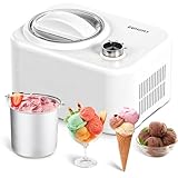 EUHOMY Eismaschine mit Kompressor, Eismaschine Klein, Ice Cream Maker,...