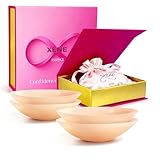Xene Nippelpads Wiederverwendbar - Nippel Cover für Damen, Unsichtbare Silikon...