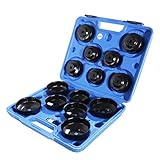 CCLIFE 15-tlg Universal Ölfilter Schlüssel Set aus Stahlblech14...