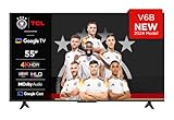 TCL 55V6B 55 Zoll, 4K Ultra HD, HDR TV, Smart TV unterstützt von Google TV...