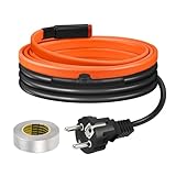 Heizkabel mit Thermostat, BDDFOTO 25 W/m Selbstregulierendes Heizband...