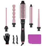 LANDOT Lockenstab 5-in-1 Set mit Verschiedenen Aufsätzen: Lockenstab mit...