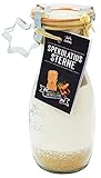 Löbke Hof Backmischung Spekulatius Sterne mit Ausstecher, 530ml Weckflasche