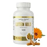 Lutein 50mg mit Zeaxanthin, Beta Carotin, Vitamin A & B2, Piperin | 180 Kapseln...