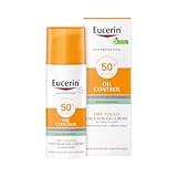 Eucerin Oil Control Sun Face Gel-Creme LSF 50+ 50 ml, unparfümierte Sonnencreme...