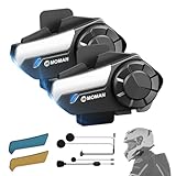 Moman Motorrad Intercom Headset, H2S 1000M Motorradhelm Kommunikationssystem...