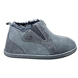 ESTRO Lammfell Hausschuhe Damen Warm - Lammfell Hausschuhe Herren Leder Winter Pantoffeln Damen INTIMO (40, Stahl 3)