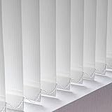 NIANXINN Verdunkelung Lamellenvorhang Weiß Vertikaljalousie,Lamellenbreite...
