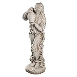 Birendy Wetterfeste Große schwere (6 kg) Statue antike Wassertägerin 74 cm...