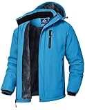 YSENTO Herren Winterjacke wasserdichte Warme Fleece Gefüttert Outdoor...