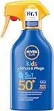 NIVEA SUN Kids Schutz & Pflege 5in1 Hautschutz LSF 50+ Sonnenspray (250 ml),...