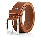 LINDENMANN Leder-Gürtel Herren 40 mm breit, Gürtel Herren Vollrindleder...