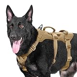 OneTigris Hundegeschirr, T-Bone Taktisches Geschirr mit 2 Griff Ausbruchsicher...