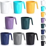 Berglander Plastik Kaffeetassen Set 8er 450ml, Mutil-Farb Kunststoff...