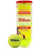 Wilson Tennisbälle Champ Extra Duty für alle Beläge, gelb, 3er Dose,...