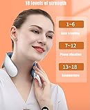4 Kopf Nackenmassagegerät,18 Intensitätsempfindungen und 6 Pulsmodi...