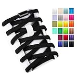 Olukssck 2 Paar Elastische Schnürsenkel Ohne Binden, Schuhbänder mit Metall...