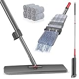 Wischmopp mit Auswringfunktion | HEVOL Bodenwischer | 147cm Wischer Set mit...