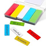 80 Stück Magnetetiketten Beschreibbar 60x20mm, Magnetstreifen Beschreibbar...
