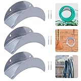 Schlauchhalter Wand,3 Stück Gartenschlauchhalter,Gartenschlauch Halterung 28 x...