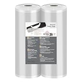 Vakuumierbeutel Rollen Vakuumierfolie 28/28x600cm(12m), Profi- Folienrollen...