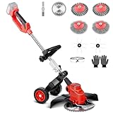 Akku Rasentrimmer Kompatibel mit Makita Akku, 800W 5-In-1 Rasenkantenschneider...