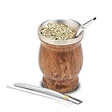 BALIBETOV Yerba Mate Tee Set (Mate Becher) aus Rostfreiem Edelstahl mit Bombilla...