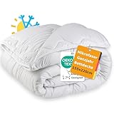 MALIKA Bettdecke 155x220 - Kuschelige Steppbettdecke für alle Jahreszeiten,...