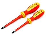 INGDAUM® VDE PZ Schraubendreher für Pozidriv/Kreuzschlitz-Schrauben, isoliert...