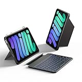 HOU Tastatur Hülle für iPad Mini 7/6, Ultradünne Klapptastatur, Magnetische...