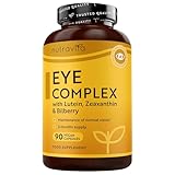 Nutravita Natürliche Augen Kapseln - HOCHDOSIERT mit 20 mg Lutein, 2,5 mg...