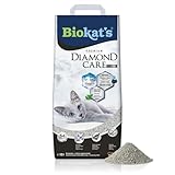 Biokat's Diamond Care Classic Katzenstreu ohne Duft - Feine Klumpstreu aus...