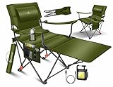 KESSER® Campingliege Campingstuhl 2in1 bis 160kg | Feldbett klappbar |...