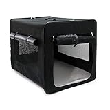 Fudajo Faltbare Transportbox für Hunde, Katzen XXL (106x71x81cm), robust,...