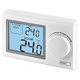 EMOS - digitaler Raumthermostat mit LCD-Display - manuell, drahtgebunden - Heiz-...