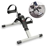 Herrselsam Heimtrainer Fitnessbike mit LCD-Bildschirm Indoorcycling...