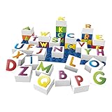 BiOBUDDi BB-0005 - Lernbausteine Buchstaben, biologische Bausteine zum Stecken,...