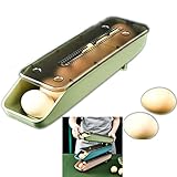 YYUNANG Eierbox mit automatischem Rollen Eier Behälter Kühlschrank Kunststoff...