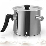 Nastopee 1.5l Milchtopf Induktion, Milchtopf Doppelwandig Mit Ausgießer Und...