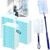 JEDWKFA 50 Stück Staubwedel Nachfüllpackungen Set, Staubwedel für Swiffer,...