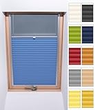Stuza Custom Dachfenster Thermo Plissee - Nach maß - Kollektion 8 Stoff Farben...