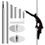 Leogreen Profi Tanzstange Pole Dance Stange | Höhenverstellbar von 222,5-280 cm...