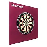 Kings Dart Dart-Set | Dartboard Komplettset: Turnier-Dartscheibe + Dart-Surround...