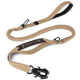 Joytale Taktische Hundeleine, 1.2m-1.8m Bungee Hundeleine Reflektierend mit 2...