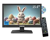 ZOSHING TV 16 Zoll,integrierter DVD-Player und T2-Digital-Tuner, 1080P...