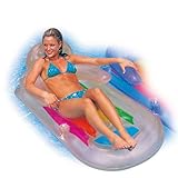 Intex 58802EU - Aufblasbarer Sessel zum Sonnenbaden, Vinyl, Mehrfarbig, 160x85...